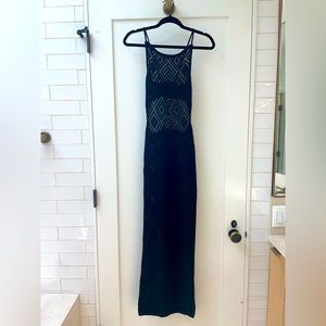 ASOS black crochet maxi dress - Size US 4